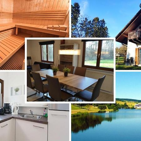 Seepark Kirchheim Ferienhaus Bei Zeta Mit Sauna Exterior photo